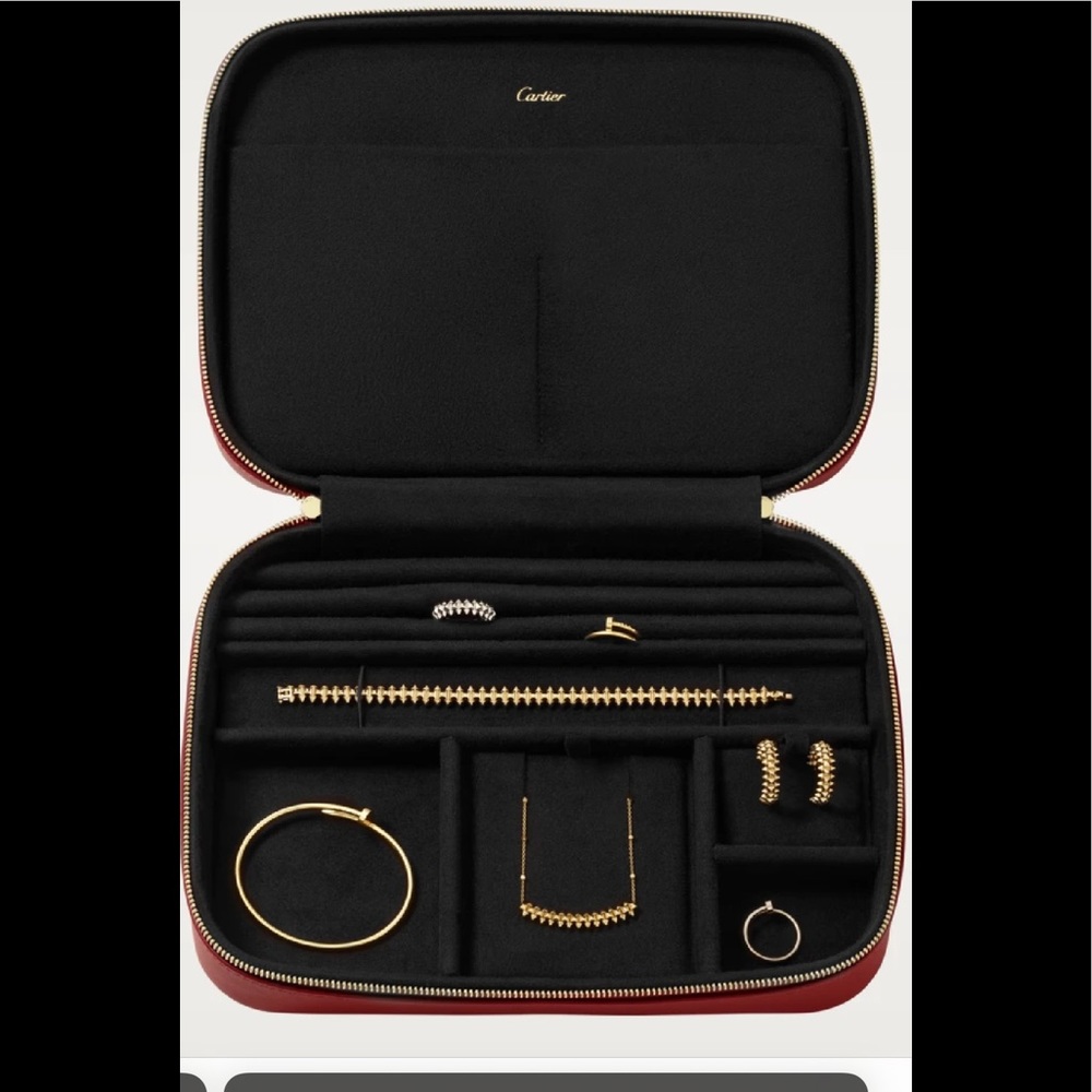 Cartier Travel Jewelry Case in Biege
